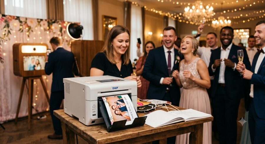Photo booth and live prints