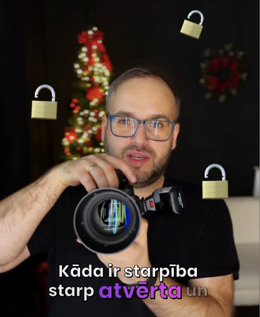 Vai zini kāda starpība ir starp atvērtu un aizvērtu diafragmu?