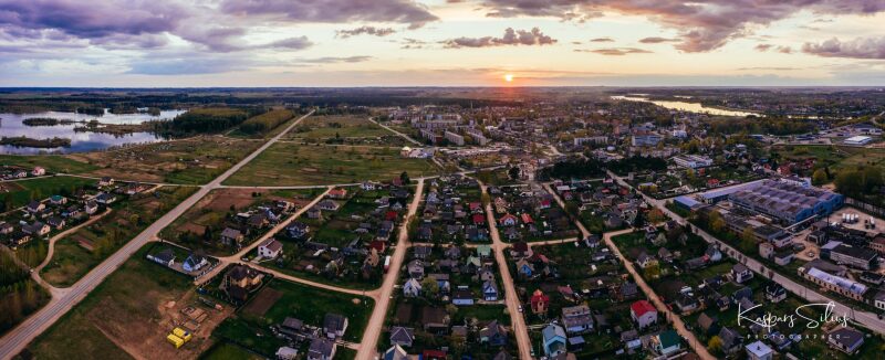 Jēkabpils no augšas