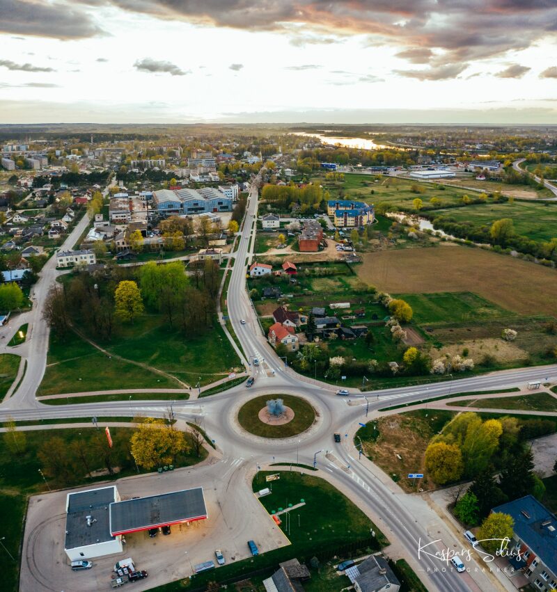Jēkabpils no augšas