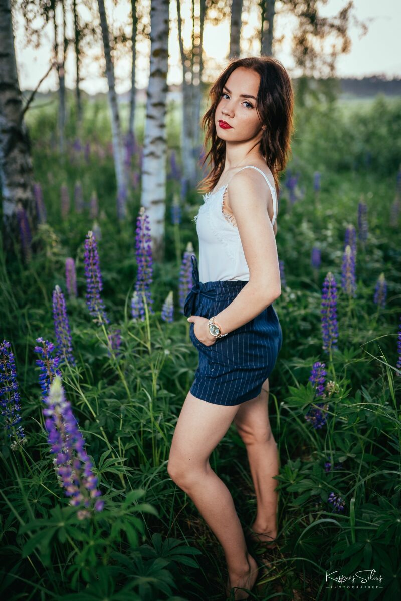 Agnese un lupīnas