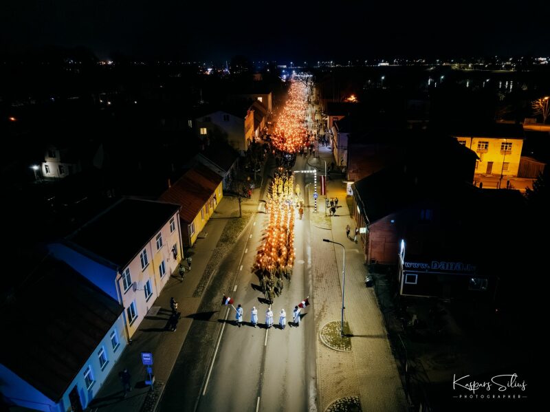 Lāčplēša dienas lāpu gājiens Jēkabpilī
