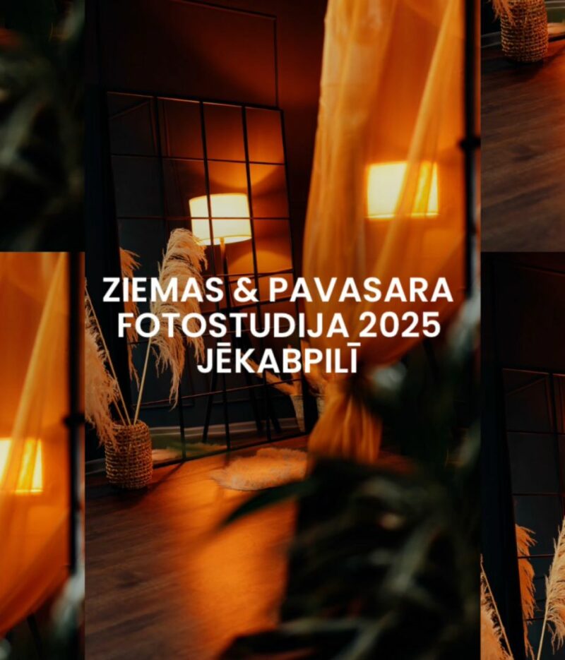 Ziemas un pavasara fotostudija Jēkabpilī 2025