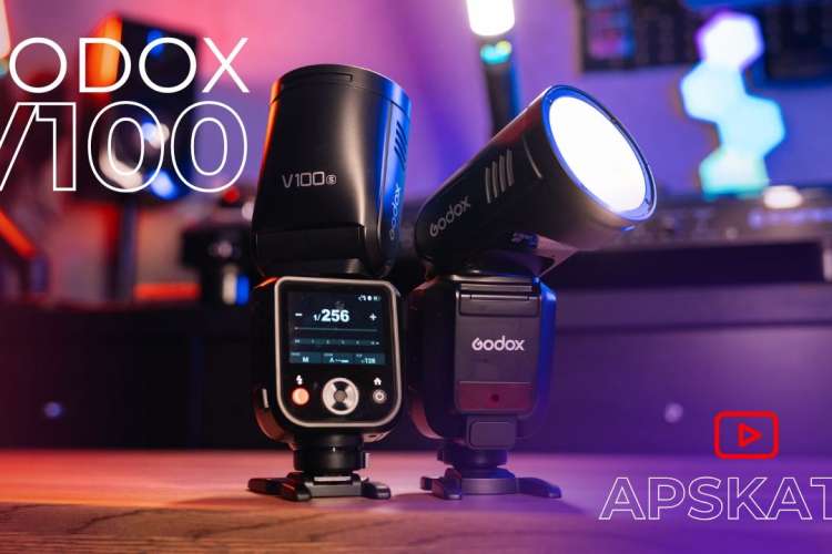 Godox V100 – iespējams labākā uz kameras liekamā zibspuldze!