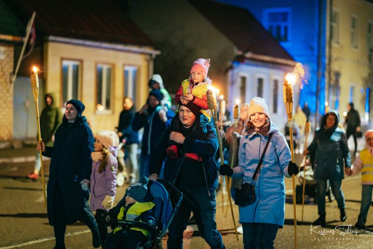 Lāčplēša dienas lāpu gājiens Jēkabpilī