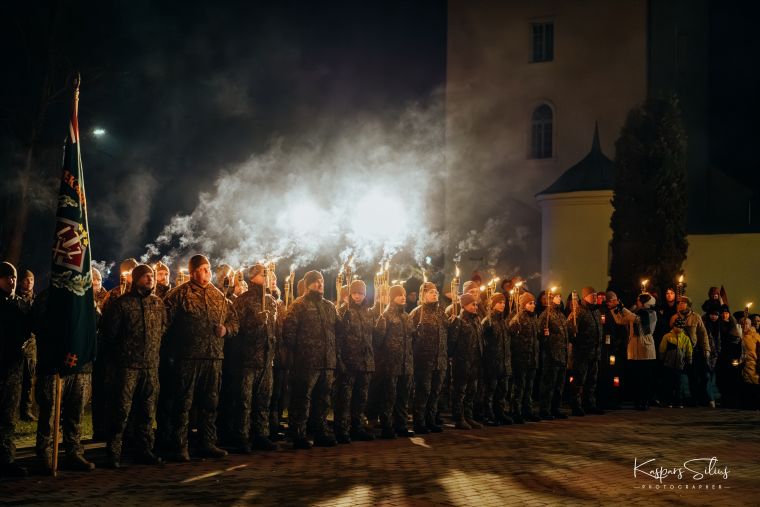 Lāčplēša dienas lāpu gājiens Jēkabpilī