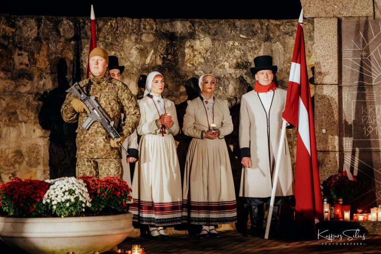 Lāčplēša dienas lāpu gājiens Jēkabpilī