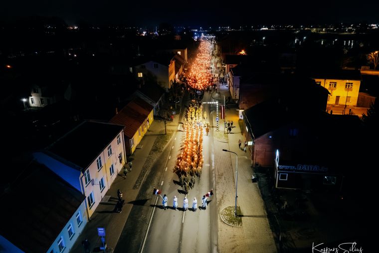 Lāčplēša dienas lāpu gājiens Jēkabpilī